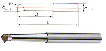 整体硬质合金小孔径镗刀